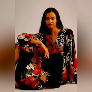 Long-Sleeve V-Neck Floral Maxi Dress
Farm RioRetail: $248